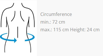 PRIM Neoprair NPOS154 Neoprene augstā saturoša josta mugurai, 1 gab.