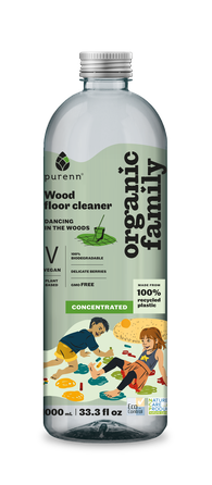 PURENN Koka Grīdām Ar Lavandu-Āboliem tīrīšanas līdzeklis, 1000 ml