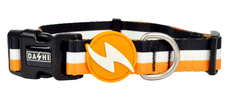DASHI Stripes3 Orange&Black S kakla siksna, 1 gab.