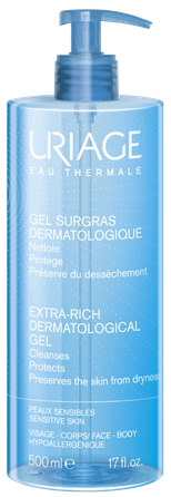 URIAGE Extra-Rich Dermatological mazgāšanās želeja, 500 ml