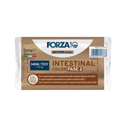 FORZA10 Active Vetdiet Intestinal Colon Fase 2  Mini/Toy, Suņiem sausā barība, 1.5 kg