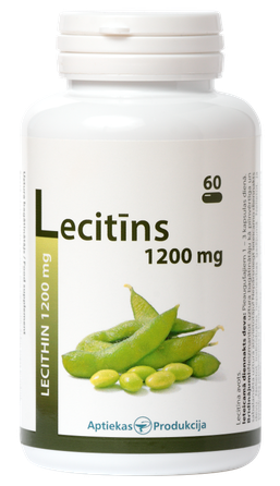 APTIEKAS PRODUKCIJA Lecitīns 1200 mg kapsulas, 60 gab.