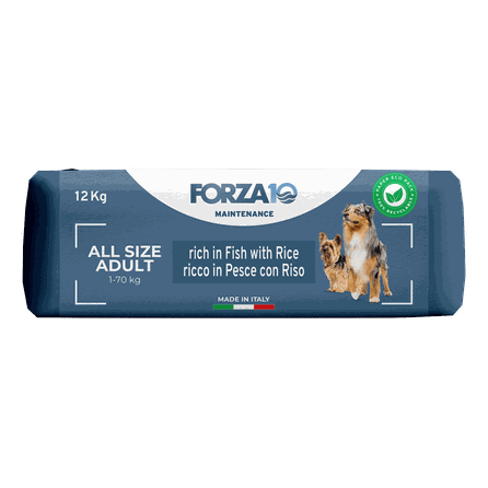 FORZA10 Maintenance Adult All Size Ar Zivīm Un Rīsiem, Suņiem sausā barība, 12 kg