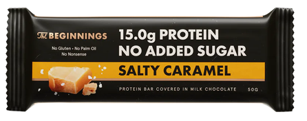 THE BEGINNINGS Proteīns 30% Sāļā karamele batoniņš, 50 g