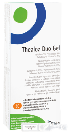 THEALOZ Duo Gel acu pilieni, 30 gab.