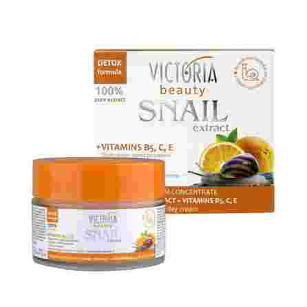 VICTORIA BEAUTY Snail Extract + Vitamins B5, C, E sejas krēms, 50 ml