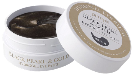 PETITFEE Black Pearl&Gold acu spilventiņi, 60 gab.