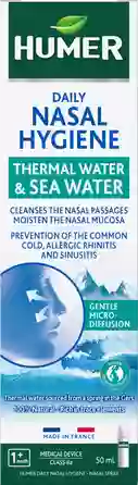 HUMER Deguna Dobuma Ikdienas Higienai Ar Termālo Ūdeni deguna aerosols, 50 ml