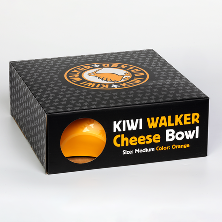 KIWI WALKER Cheese, Oranža, M bļoda, 1 gab.