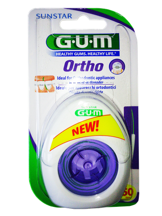 GUM Ortho 50 reizēm zobu diegs, 1 gab.