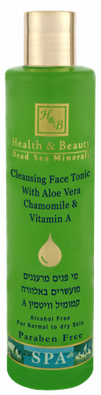 HEALTH&BEAUTY Dead Sea Minerals Aloe vera & chamomile toniks, 250 ml