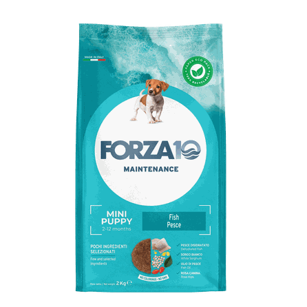 FORZA10 Maintenance Puppy Mini Ar Zivīm, Suņiem sausā barība, 2 kg