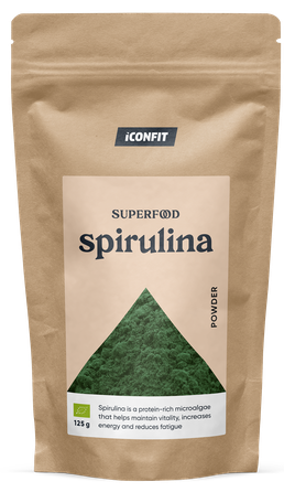 ICONFIT Organic Spirulina pulveris, 125 g