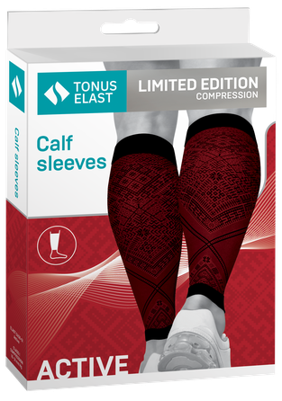 TONUS ELAST Latviska dizaina LIMITED EDITION, 0408-01 Active, bordo/melns, 1.aug., 2.izm. kompresijas getras, 1 gab.