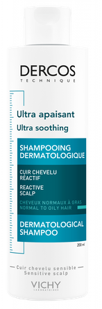 VICHY Dercos Ultra Soothing šampūns, 200 ml