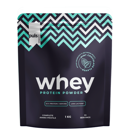 PULS NUTRITION Whey Protein Mint Chocolate Low Lactose pulveris, 1000 g