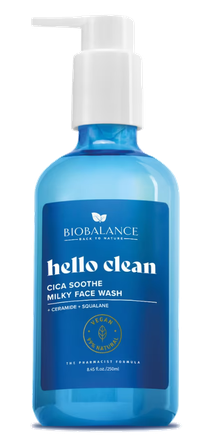 BIOBALANCE Hello Clean Milky attīrošs līdzeklis, 250 ml