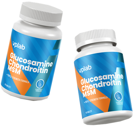 VPLAB Glucosamine & Chondroitin & MSM tabletes, 90 gab.