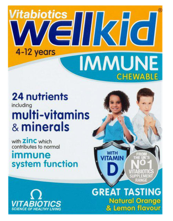 WELLKID Immune košļājamās pastilas, 30 gab.