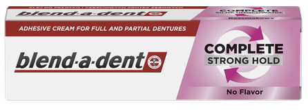 BLEND-A-DENT Complete Strong Hold, No Flavor fiksējošs krēms zobu protēzēm, 47 g