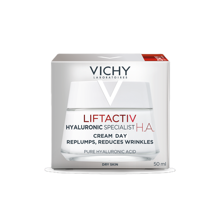 VICHY Liftactiv H.A. Anti-Wrinkle Firming For Dry Skin sejas krēms, 50 ml