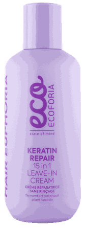 ECOFORIA Hair Euphoria Keratin Repair 15in1 matu krēms, 200 ml