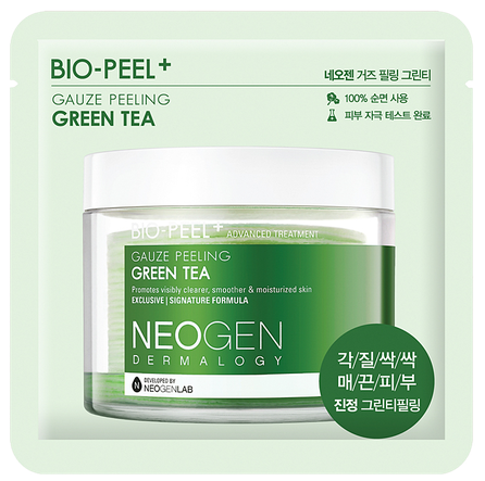 NEOGEN Dermalogy Bio-Peel Gauze Peeling - Green Tea  pīlinga spilventiņi, 1 gab.
