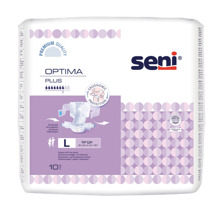 SENI Optima Plus Large (80-125 cm) autiņbiksītes, 10 gab.