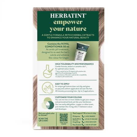 HERBATINT 8C Light Ash Blonde matu krāsa, 170 ml