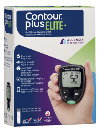 CONTOUR Plus Elite glikometrs, 1 gab.