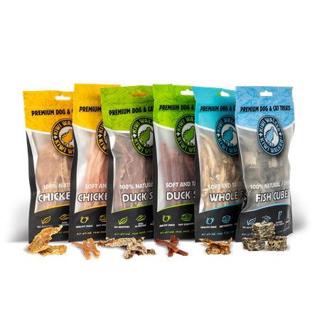 KIWI WALKER Kaltētas Mīkstās Vistas Strēmelītes kārumi, 100 g