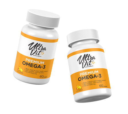 ULTRAVIT   Premium Omega 3 mīkstās kapsulas, 60 gab.