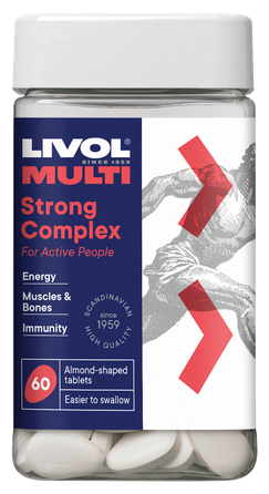 LIVOL  Multi Strong Complex tabletes, 60 gab.