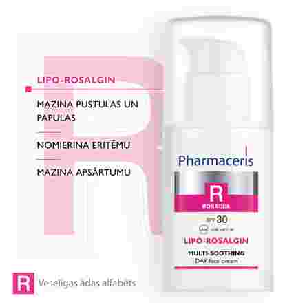 PHARMACERIS R SPF 30 Lipo-Rosalgin sejas krēms, 30 ml