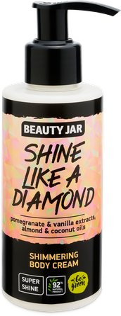 BEAUTY JAR Shine Like A Diamond ķermeņa krēms, 150 ml