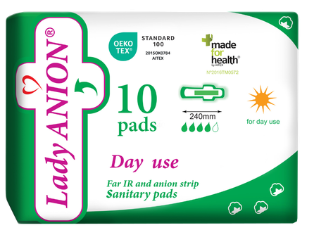 LADY ANION Day Use higiēniskās paketes, 10 gab.