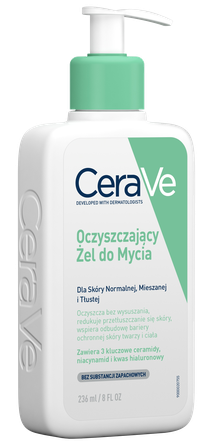CERAVE For Face And Bodu With Ceramides attīroša želeja, 236 ml
