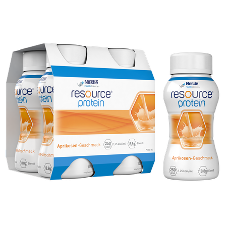 NESTLE Resource Protein ar aprikožu garšu, 200 ml, 4 gab.