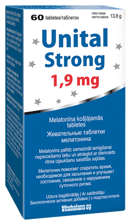 VITABALANS Unital Strong 1.9 mg sūkājamās tabletes, 60 gab.