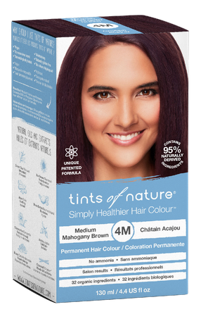 TINTS OF NATURE T4M Medium Mahagony Brown matu krāsa, 130 ml