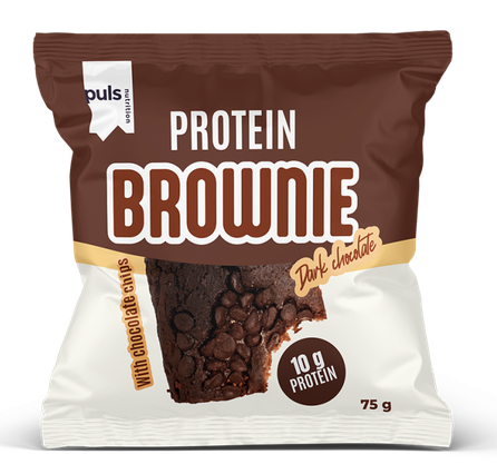 PULS NUTRITION Dark Chocolate proteīna braunijs, 75 g