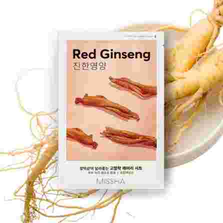 MISSHA Airy Fit Red Ginseng sejas maska, 19 g