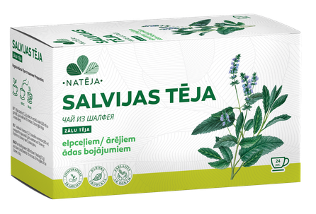 NATĒJA Salvijas 1,2 g tēja maisiņos, 24 gab.