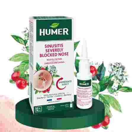 HUMER Sinusīts Stipri Aizliktam Degunam aerosols, 15 ml