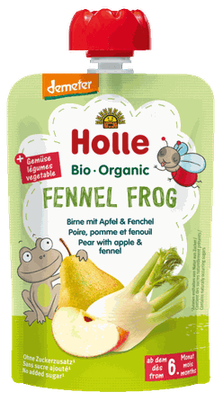 HOLLE Bumbieru, ābolu un fenheļa biezenis, 100 g
