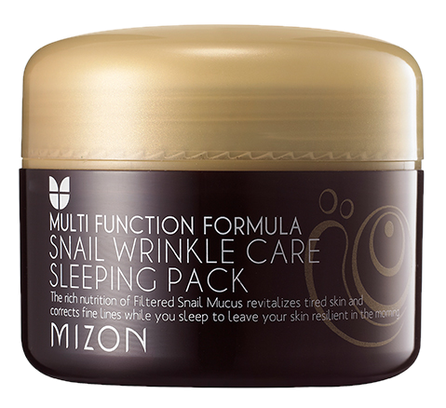 MIZON Snail Wrinkle Care Sleeping Pack sejas maska, 80 ml