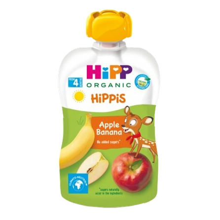 HIPP Organic Apple Banana (4+) biezenis, 100 g