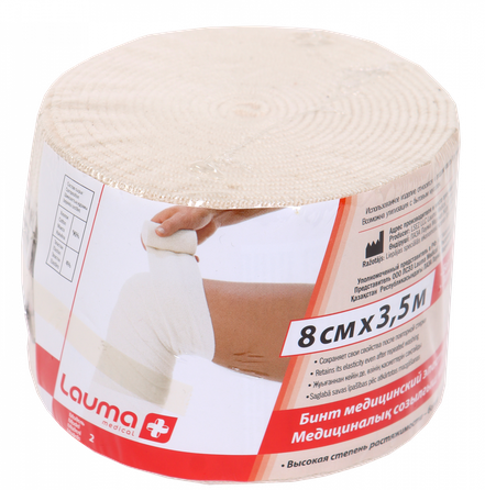 LAUMA MEDICAL 8 cm x 3,5 m elastīga medicīniskā saite, 1 gab.