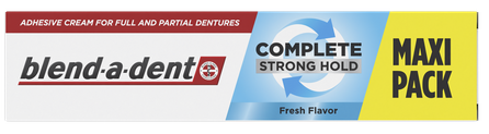 BLEND-A-DENT Complete Strong Hold, Fresh Flavor fiksējošs krēms zobu protēzēm, 70.5 ml