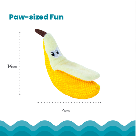 PETSTAGES Dental Banana, Dzeltena rotaļlieta, 1 gab.